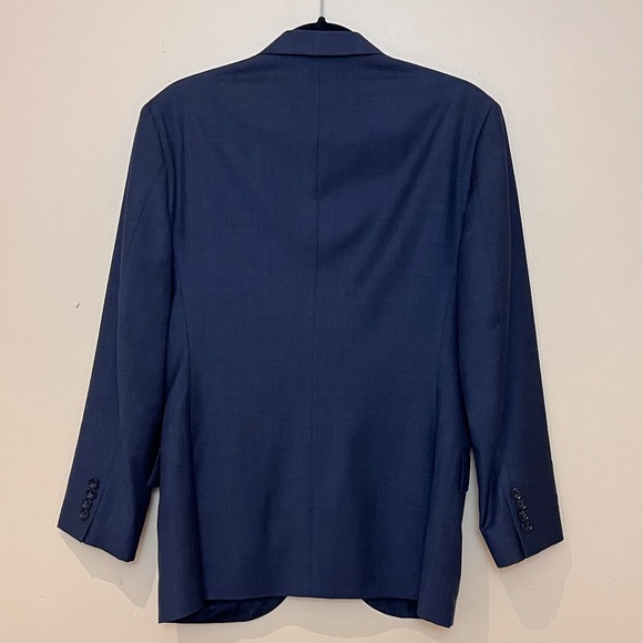 J Crew Ludlow Tollegno 1900 Wool Sport Coat Blazer - Men's Size 38S - Blue - Picture 3 of 9